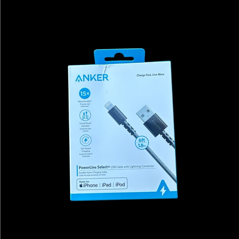 Anker PowerLine Select+ USB Cable in Blue and Black